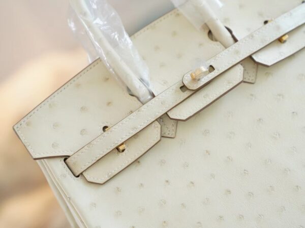 GPCMode Factory Hermes 8L Beton South Africa KK Ostrich Birkin Bag25CM