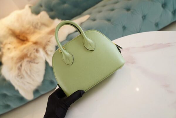 GPCMode Hermes Mini Bolide18CM 3I Vert Criquet Evercolor Leather Gold Hardware