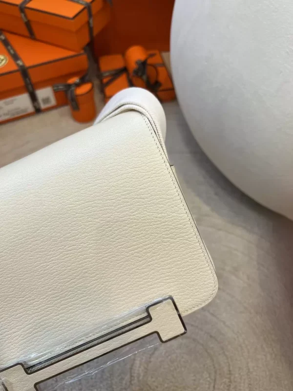 Handmade Hermes Geta 20CM Chevre Mysore I2 Nata Silver Hardware