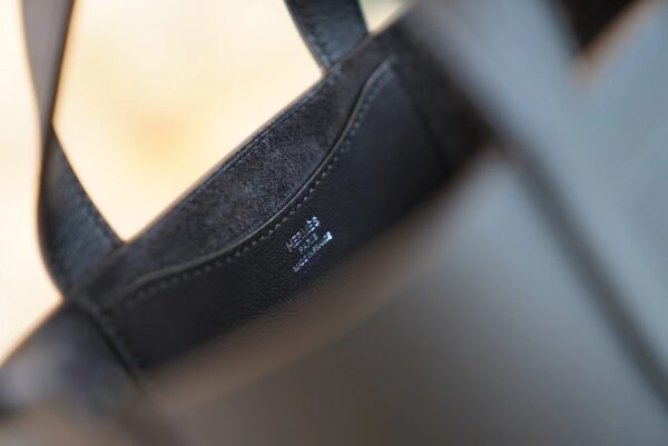 GPCMode Hermes In The Loop18CM CK89 Black Clemence Leather Silver Hardware