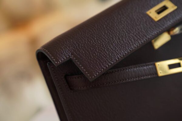 Canada Toronto Hermes Kelly Elan Chevre 0G Rouge Sellier Gold Hardware