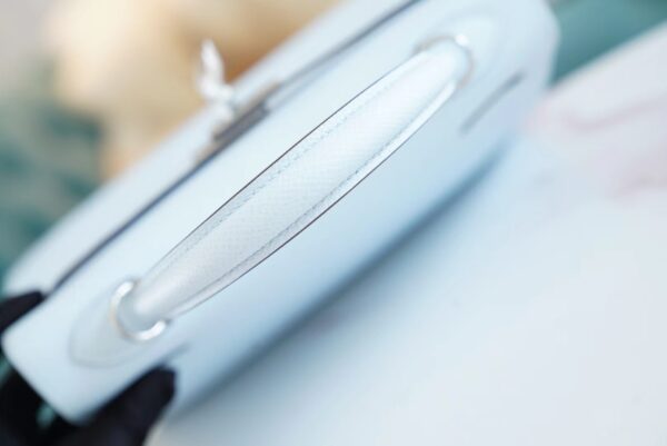 GPCMode Hermes Kelly Kelly 25CM T0 Blue Brume Epsom Leather Gold/Silver Hardware