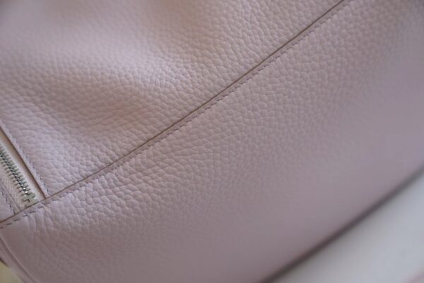 New Arrival Hermes Lindy 26CM 09 Mauve Pale Clemence Leather Silver Hardware