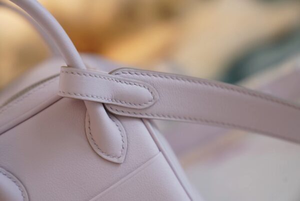 GPCMode Factory Hermes 09 Mauve Pale Mini Lindy 19CM Swift Leather Silver Hardware
