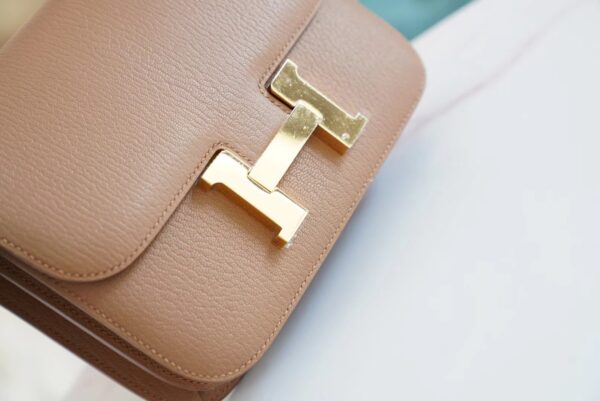 Wholesale GPCMode Hermes Constance 19CM 2J Quebracho Chevre Leather Gold Hardware