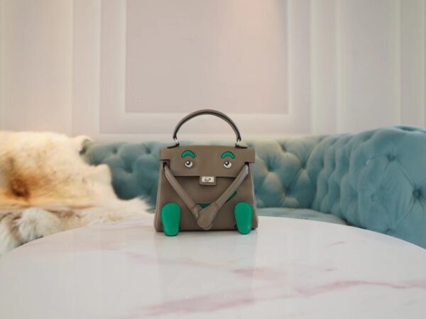 Hand Stitch GPCMode Hermes Factory Kelly Doll16CM Two Colors Swift Leather