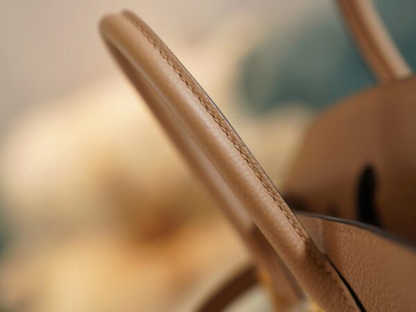 Fashion Lcmode Hermes 4B Biscuit Togo Leather Birkin25CM Women’s Bag Gold Hardware
