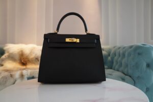 ea985a3fcd535a5 GPCMode Hermes Chevre Leather Kelly 28CM CK89 Nior Gold Hardware