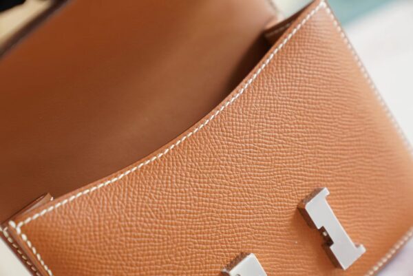 GPCMode Hermes Factory Constance14cm CK37 Gold Epsom Leather Silver Hardware