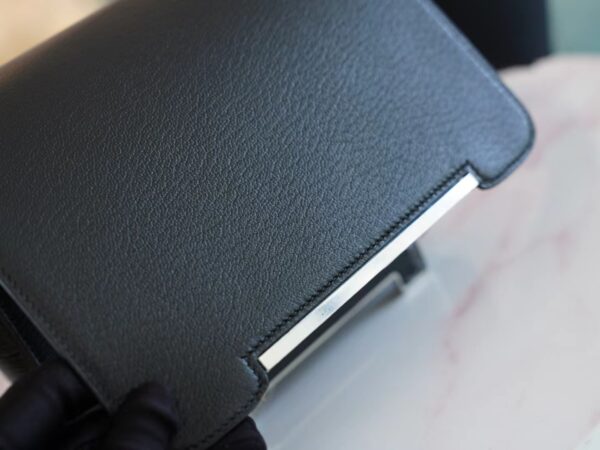 Hermes Bag Price Geta 20CM Chevre Mysore 89 Noir Silver Hardware