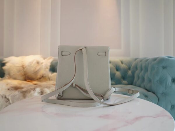 Hong Kong Hermes Kelly Ado 22cm Clemence 80 Gris Pearl Silver Hardware