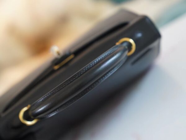 GPCMode Hermes Factory CK89 Nior Box Leather Kelly Bag25CM Gold Hardware
