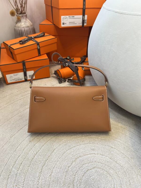 Hermes Kelly Elan Shoulder Bag 37 Gold Madame Leather Gold Hardware