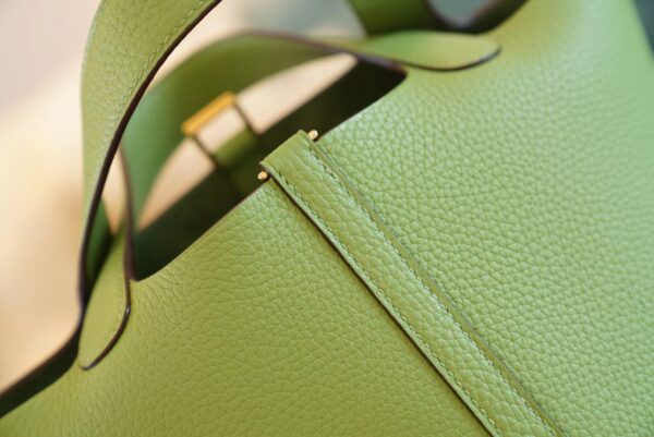 Wholesale GPCMode Hermes Picotin18CM 3I Vert Criquet Clemence Leather Gold Hardware