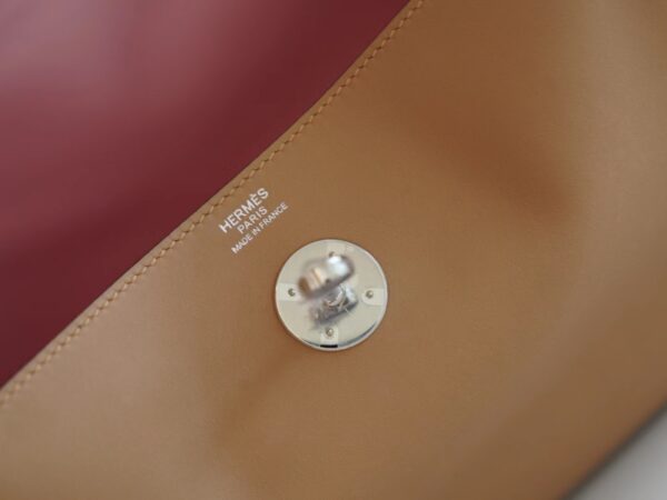New Hermes Lindy 26CM Swift 0M Chai / 3Q Rose Sakura Silver Hardware