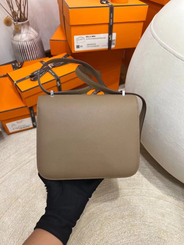 Canada Toronto Hermes Constance 19CM Evercolor D0 Beige De Weimer Silver Hardware