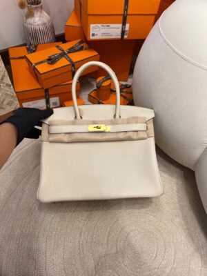 Dubai United Arab Emirates Hermes Birkin 30CM Togo CK10 Craie Gold Hardware
