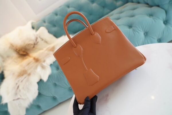 Fashion GPCMode Factory Hermes Birkin25CM Shadow CK37 Gold Swift Leather