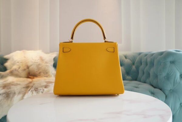 New GPCMode Hermes 9D Amber Evercolor Kelly Bag 28CM Gold Hardware