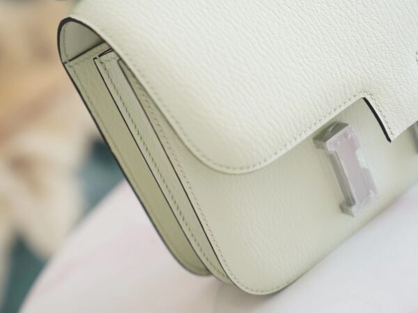 New Arrival Hermes 0S Vert Fizz Chevre Leather Constance19CM Shoulder Bag