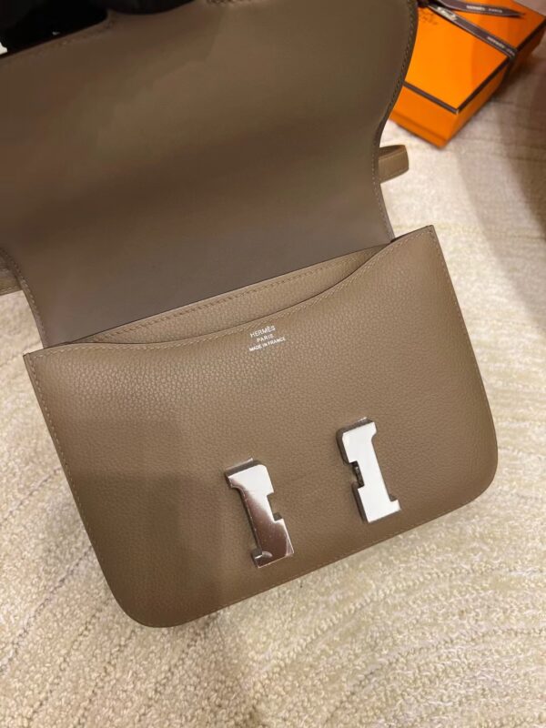 Canada Toronto Hermes Constance 19CM Evercolor D0 Beige De Weimer Silver Hardware