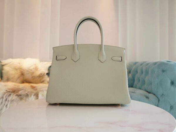 GPCMode Hermes Factory Birkin 30CM 0W Gris Neve Togo Leather Gold Hardware