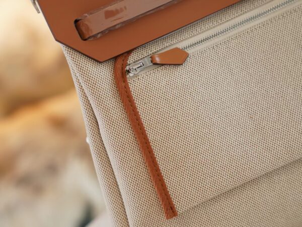 GPCMode Hermes Herbag 31CM Beige Canvas CK37 Gold Barenia Silver Hardware