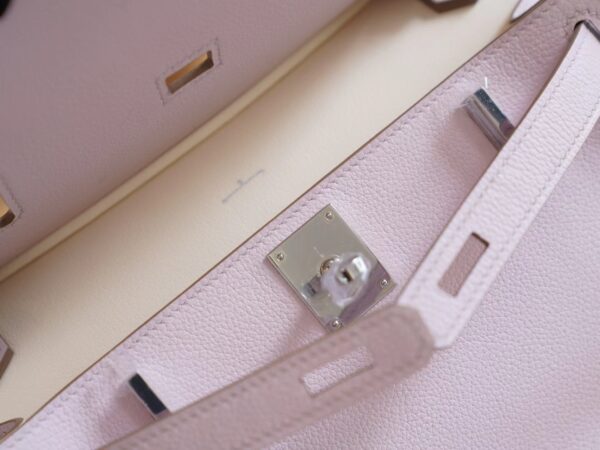 GPCMode Hermes Jypsiere Mini 09 Mauve Pale Evercolor Leather Silver Hardware