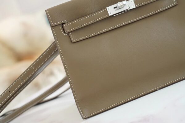 GPCMode Hermes Kelly Danse 22CM CK18 Etoupe Swift Leather Silver Hardware