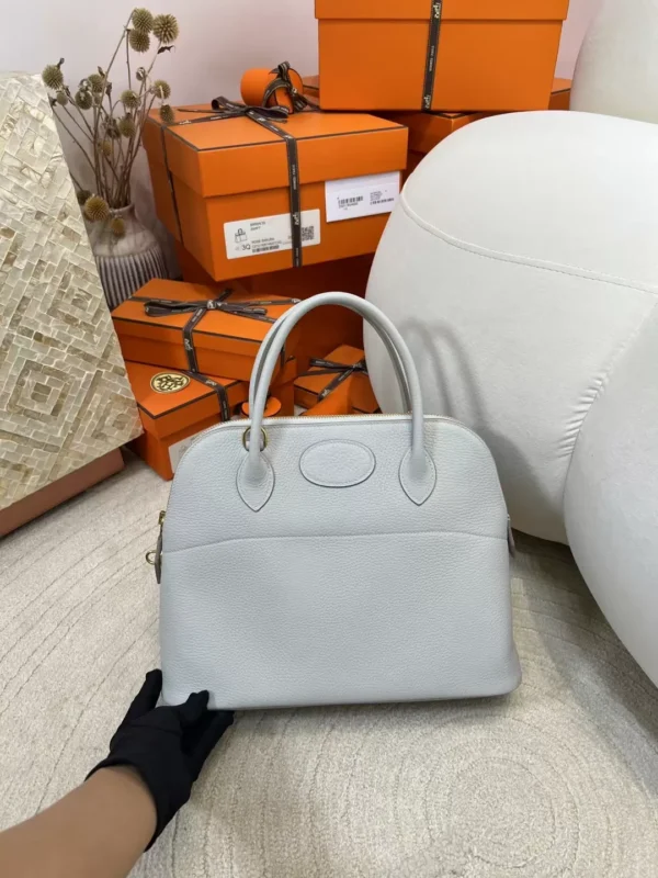 Australia Sydney Hermes 80 Gris Pearl Clemence Bolide 31CM Gold Hardware