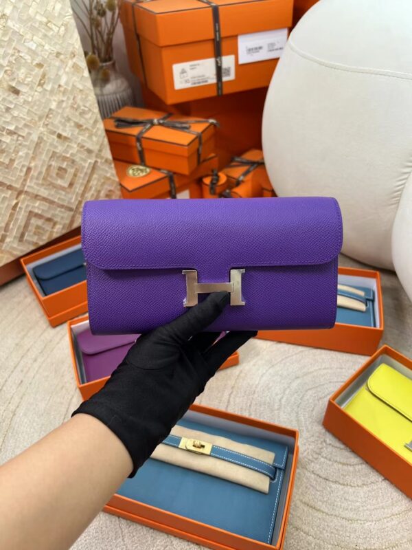 Thailand Hermes Constance To Go Epsom Leather 9K Iris Silver Hardware