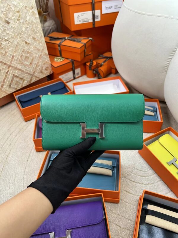 UAE Dubai Hermes Evercolor Leather Constance To Go o6 Vert Jade Silver Hardware