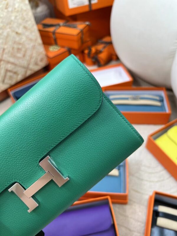 UAE Dubai Hermes Evercolor Leather Constance To Go o6 Vert Jade Silver Hardware