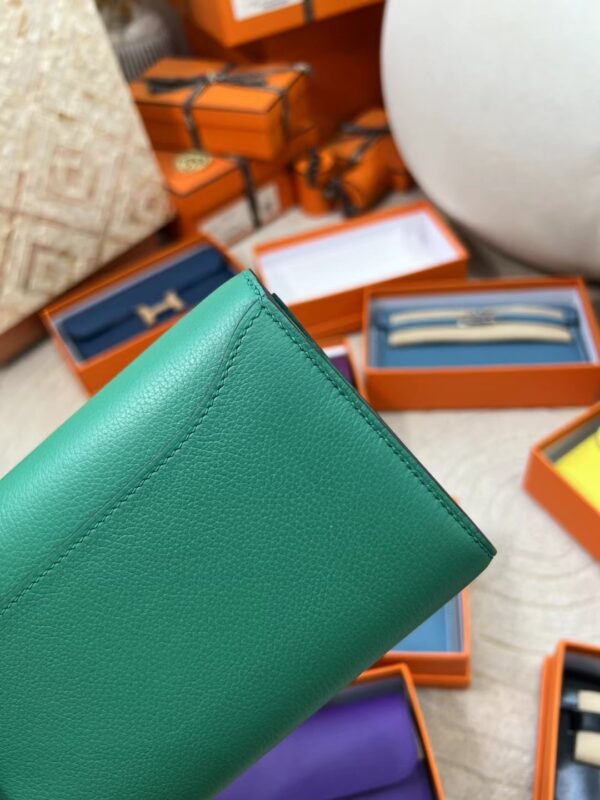 UAE Dubai Hermes Evercolor Leather Constance To Go o6 Vert Jade Silver Hardware