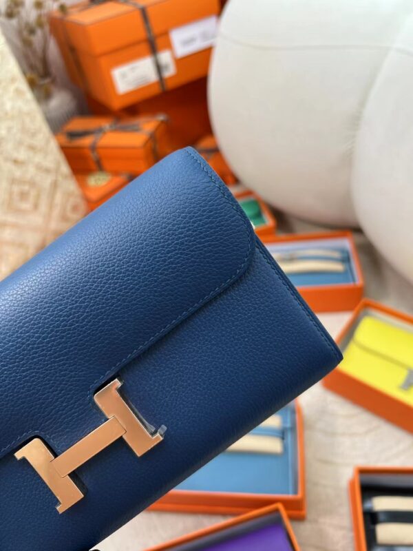 Kuwait Hermes Constance To Go Evercolor S7 Bleu De Galice Gold Hardware
