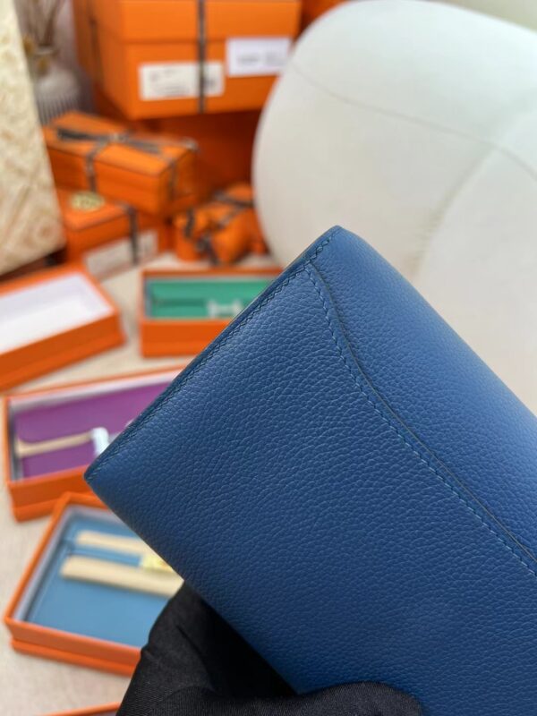 Kuwait Hermes Constance To Go Evercolor S7 Bleu De Galice Gold Hardware