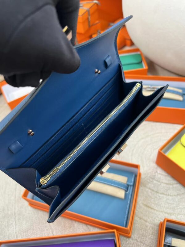 Kuwait Hermes Constance To Go Evercolor S7 Bleu De Galice Gold Hardware