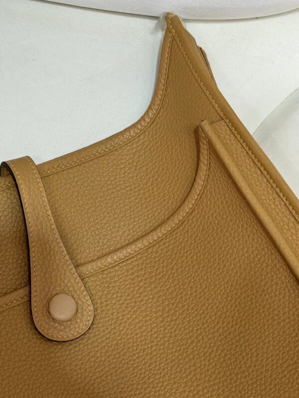 Hermes Bag Price 0M Chai Clemence Leather Evelyne 29CM Gold Hardware