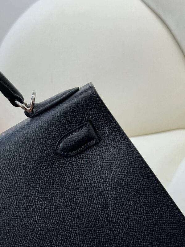 Canada Ottawa Hermes Epsom Leather Kelly Sellier 28CM 89 Noir Silver Hardware