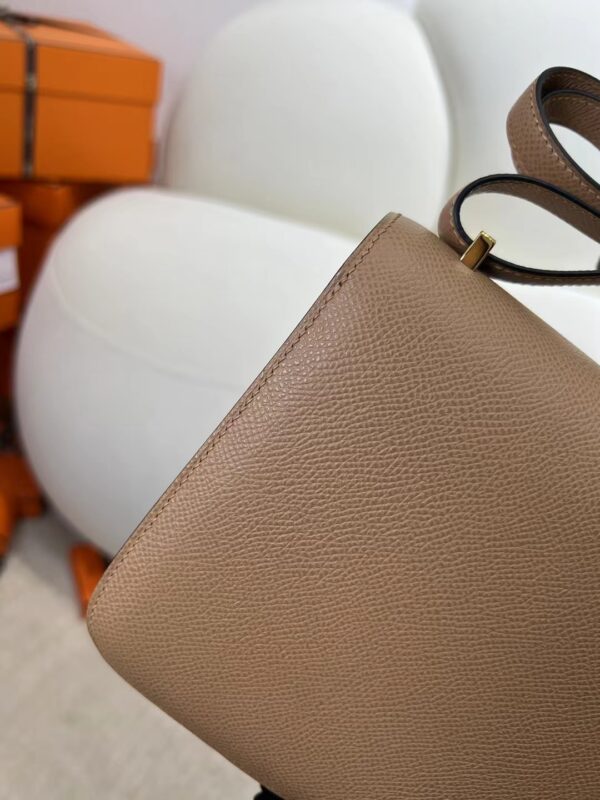Hermes Bag Price Constance 19CM Epsom Leather 0M Chai Gold Hardware