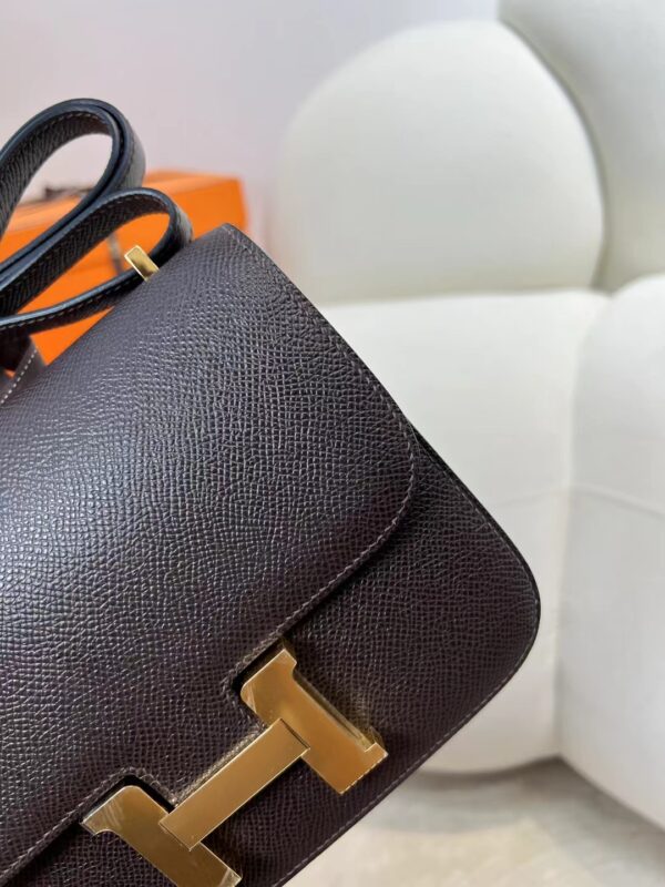 Thailand Hermes Constance 19CM 0G Rouge Sellier Epsom Leather Gold Hardware