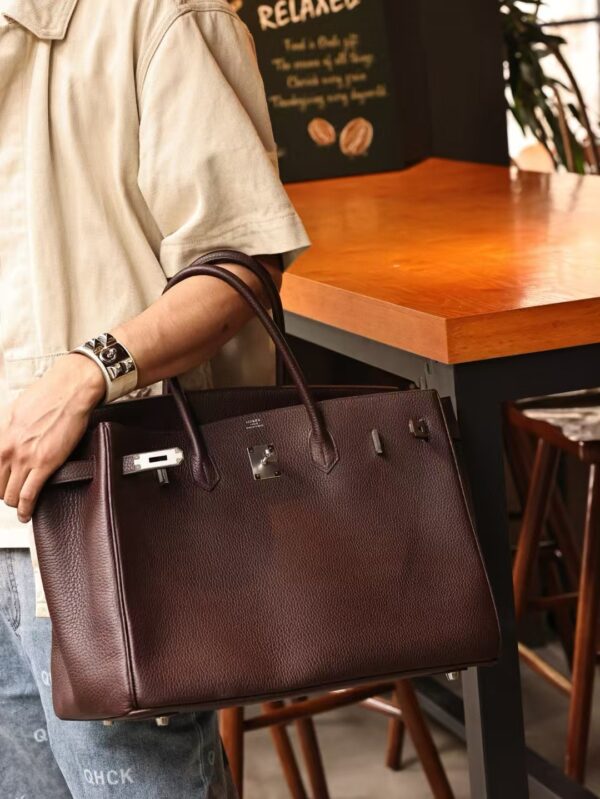 GPC Mode Birkin 40CM 0G Rouge Sellier TC Leather Silver Hardware