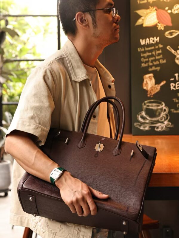 GPC Mode Birkin 40CM 0G Rouge Sellier TC Leather Silver Hardware