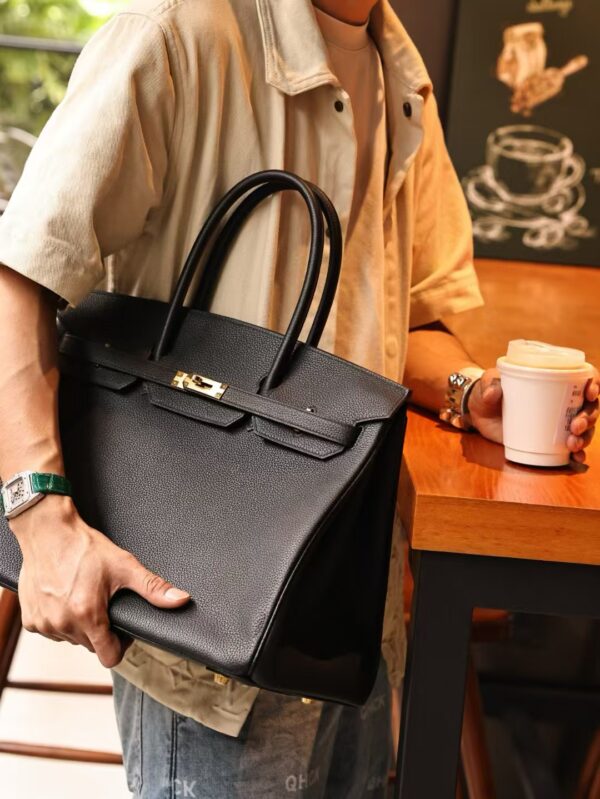 GPC Mode Birkin 40CM Togo Leather CK89 Black Gold Hardware