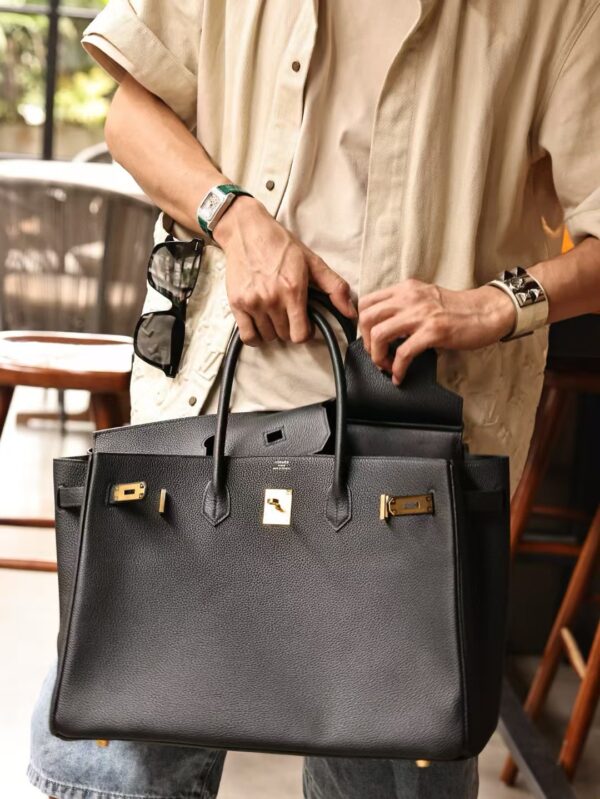 GPC Mode Birkin 40CM Togo Leather CK89 Black Gold Hardware