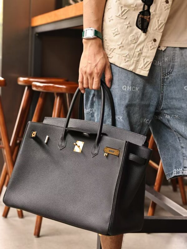 GPC Mode Birkin 40CM Togo Leather CK89 Black Gold Hardware