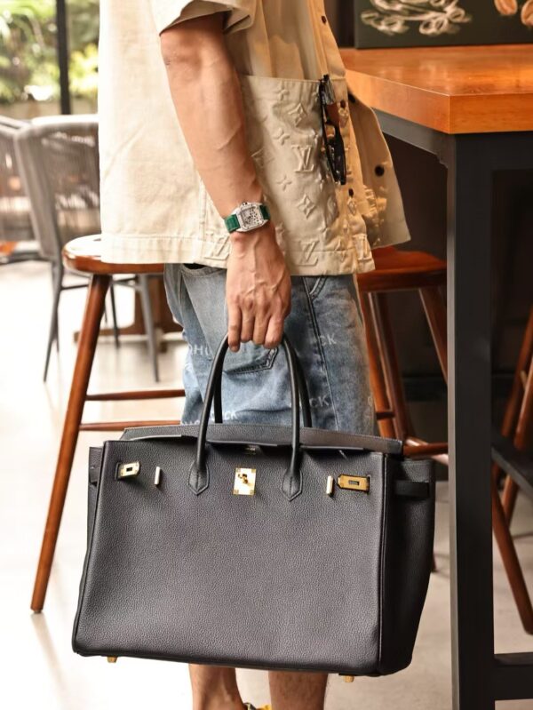 GPC Mode Birkin 40CM Togo Leather CK89 Black Gold Hardware