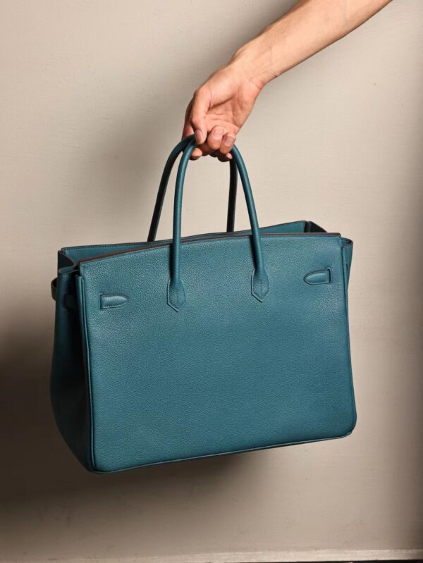 GPC Mode Hermes Birkin 40CM 1P Colvert Men’s Bag Togo Leather Silver Hardware
