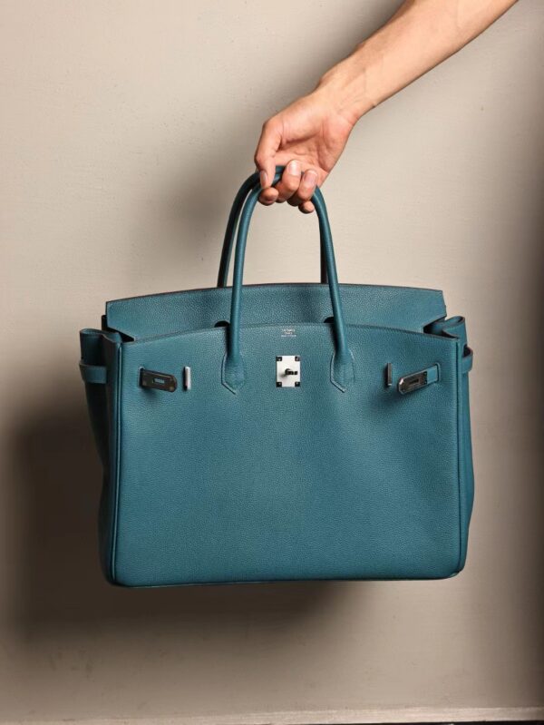 GPC Mode Hermes Birkin 40CM 1P Colvert Men’s Bag Togo Leather Silver Hardware