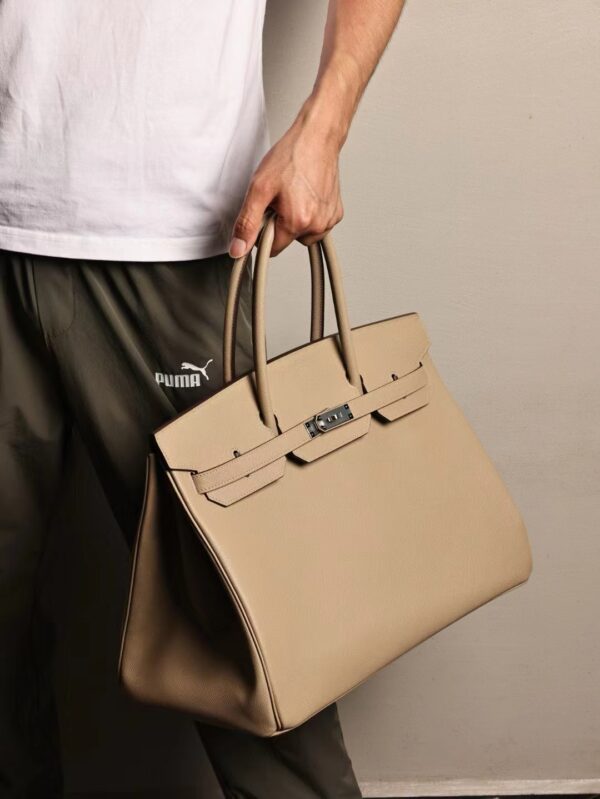 GPC Mode Hermes Birkin 40CM S2 Gris Trench Epsom Leather Silver Hardware
